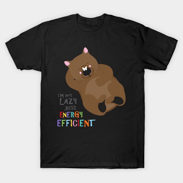 Lazy wombat T-Shirt by creativemonsoon